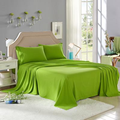 China China Manufacture Quality PORTABLE 100% Polyester Sheet Set Solid Colors Luxury Bedding Set for sale