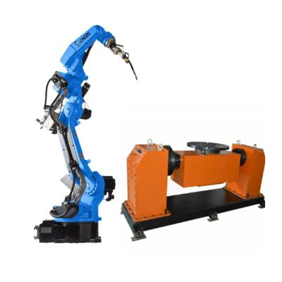 Cina 6 axis robot china mig welding robot GBS6-C2080 arms robotic With welding torch and 2 AXIS welding positioner in vendita