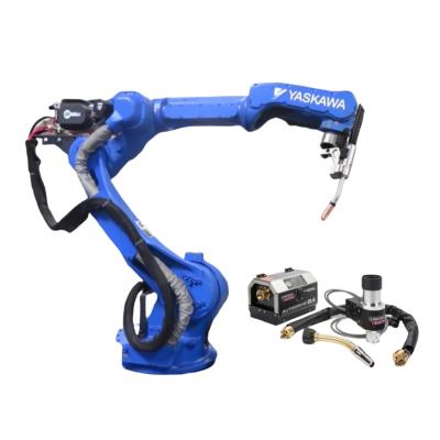 China Yaskawa AR2010 6 Axis Arc Welding Robot Automatic Arm Machine TRM Welding Guns And Linear Guides Rail In Stock for sale