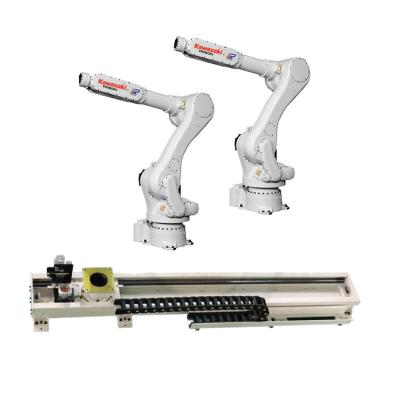 China Industrial Robotic Arm 6 Axis Kawasaki RS050N With CNGBS Guide Rail For Pallet Handling Robot for sale