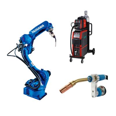 China Yaskawa AR1440 Customizable 6 Axis arc Welding Automation robotic Arm with Megmeet welding machine welder and TBI welding gun With 380-480VAC Power Requirements for sale