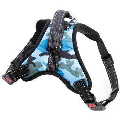 China Padded Reflective Dog Vest Harness With Deluxe Multiple Colors for sale