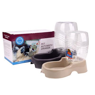 China 2021 Newest Design Automatic Non Slip Detachable No-Puddle Pet Bowl And Wholesale Automatic Plastic Dog Cat Water Bowls Driver for sale