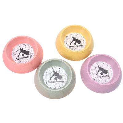 China Tree Stocked Cute Pattern Washable And Portable Non Slip Cat Dog Pet Bamboo Food Water Feeder Bowl With Mat for sale