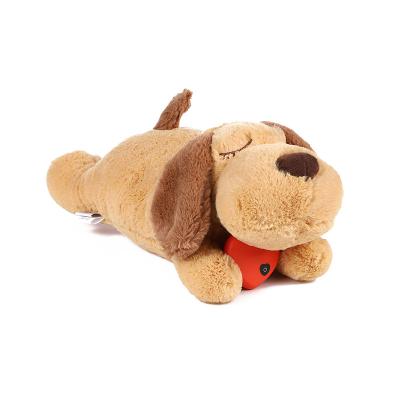 China Anti Anxiety Heartbeat Plush Worry Lifelike Natural Indestructible Soft Interactive Comfort Heart Electronic Pet Toys Cat Dog Toy for sale