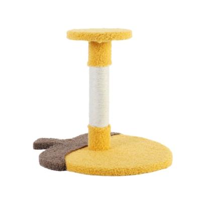 China Stocked Hot Sale Pet Products for Kitten Sisal Scratch Post Cat Pet Play House with Scratches Cat Tree Condo for sale