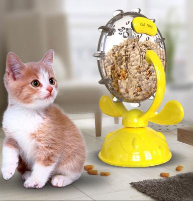 China Windmill Viable Hot Wheel Cat Leaky Cat Enigma Toy Automatic Permeable Cartridge Pet Toy Supplies for sale