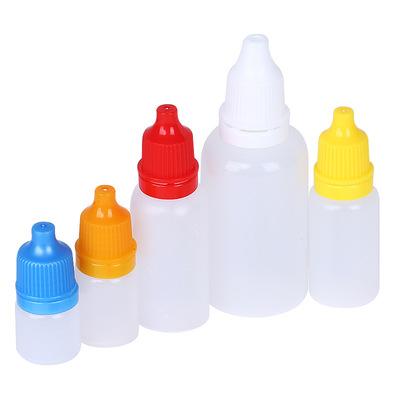 China Translucent 10ml set of three pieces of food in 100ml plastic squeeze pet dropper bottle with multi-color cap for sale