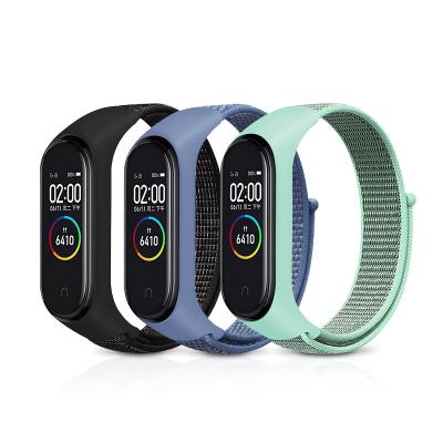 China Wearing Accessories Replaceable Strap For Xiaomi MI Band 5 4 3 Strap Sports Wrist Nylon Strap For MI Band 4 Miband 5 Smart Watch Band4 Strap for sale