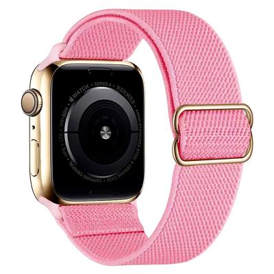 China SoloLoop Elastic Braided Wearing Accessories Replacement Strap For Apple Watch 6 Band Straps Jewelry Band Chain 41mm Connector 45mm for sale