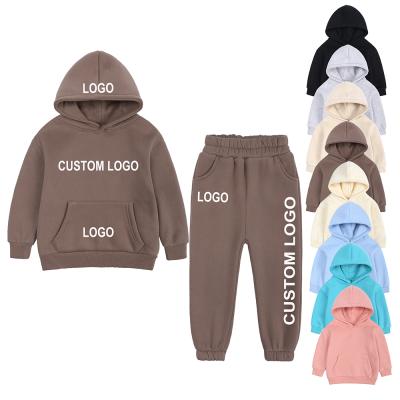 China Casual Cotton Children's Tales Tracksuits Plain Clothes Sets Winter Pullover Hoodies Kids Sweatshirt for sale