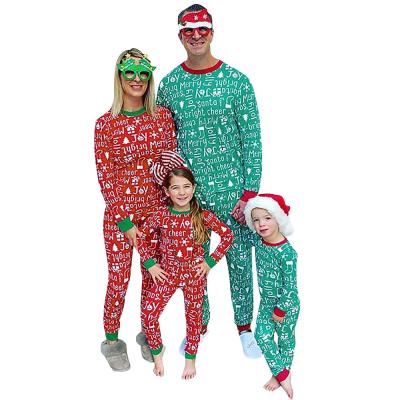 China Parent and Child Pajamas Breathable Kids Boys Girls Matching Family Christmas Pajamas Cotton Clothes Pijamas Sets for sale