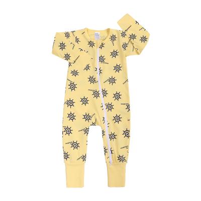 China Custom Spandex/Cotton Baby Romper Newborn Toddler Boys Girls Fashion Clothes Printed Unisex Baby Rompers for sale