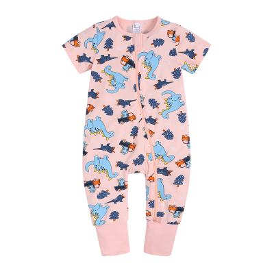 China Cute Baby Rompers Short Sleeve Spandex/Cotton Romper Clothes New Soft Baby Rompers Printed Baby Rompers for sale