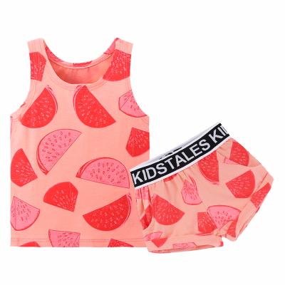 China Breathable Summer Baby Clothing Sets Tank + Shorts Newborn Baby Clothing Cotton Sets Baby Boutique Clothing for sale