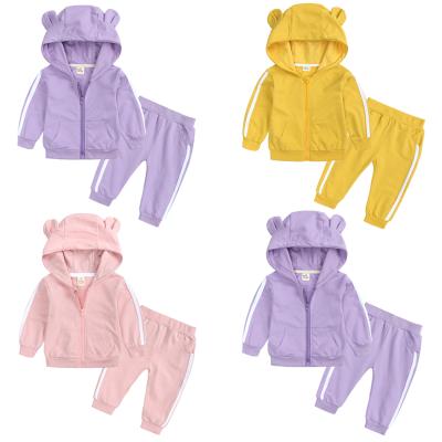 China Breathable Toddler Infant Girls Toddler Girls Cotton Long Sleeve Clothes Baby Tracksuit Set Breathable Tracksuits for sale