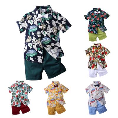 China Kids boutique 2pcs casual boy clothing sets short sleeve kids set summer kids clothing baby clothes for sale