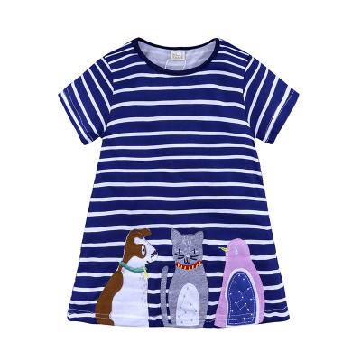 China Breathable Children Dress For Summer Kids Girl Fashionable Dresses Babies Dress Casual Outfits for sale