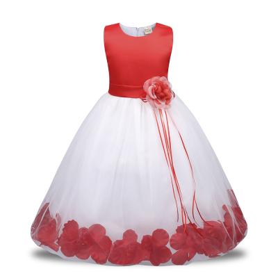 China Breathable Girl Party Wear Western Dress Designs Kids Dress Baby Party Girls One Piece Dresses for sale