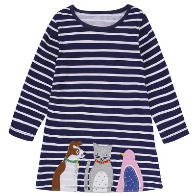 China Autumn Cute Kids Clothing Dress New Arrival Latest Design Spring Breathable Children Girl Casual Dress for sale