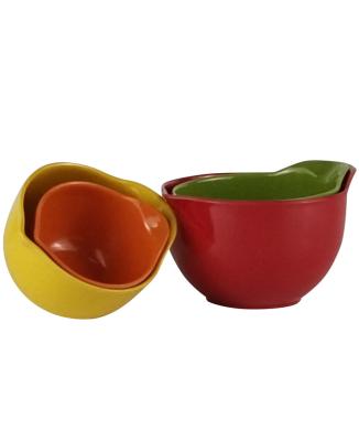 China Sustainable Kitchen 6 Piece Plastic Adjustable Coffee Measuring Cup Melamine Measuring Cup Colorful Set for sale