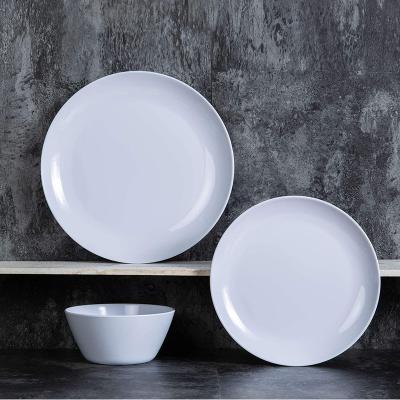 China Sustainable Hot Selling Decorative Melamine Plastic Dinner Sets for sale