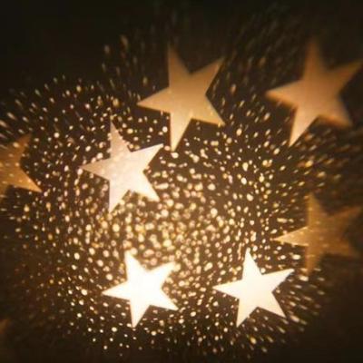 China AC100-240V Beautiful Tree Top Star LED Projection Lamp Snowflake Five-pointed Star For Home Decoration for sale