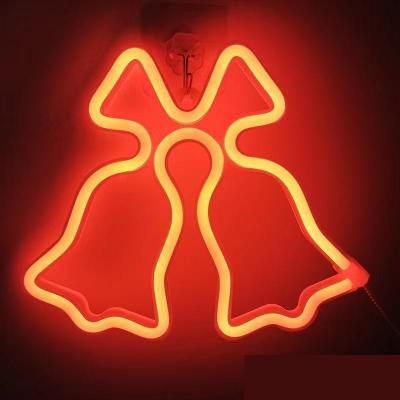 China Neon sign Christmas decoration neon lights green yellow neon lights creating Christmas atmosphere for sale