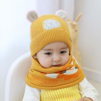 China Fashion\Comfortable High Quality\Korean Stylish Knitted Hat And Beanie Hat Set Fashion Goods\Wholesale Custom Baby Winter Comfortable\Durable For Toddler for sale