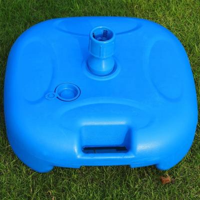 China Super Strong Plastic Bucket Filling 20L Lightweight Plastic Bucket Sand Umbrella Seat Water Injection Base 20kg for sale