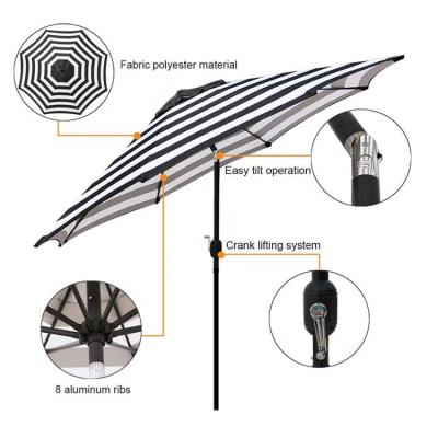 China Modern High Quality Outdoor Beach Umbrella Thatched Roof Raffia Beach Umbrella Parasol With Tilt for sale