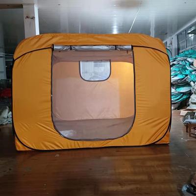 China Extended Type Indoor Modular Emergency Evacuation Shelter with Foam Pad, Portable Mobile Civil Affairs Refugee Cube Tent for Disaster Relief for sale