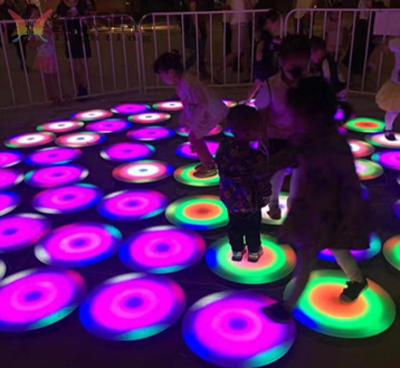 China 2018 new products surround interactive LED round dance floor with cheap price 50*50*6CM for sale