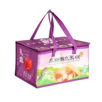 China 2021 Latest Product Portable Food Lunch Cooler Packing Bag Waterproof Thermal Nonwoven Insulated Cooler Bags for sale