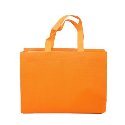 China Red Reusable Color Printing Custom Promotional Non Woven Laminated Grocery Handled Reusable Shopping Bag for sale