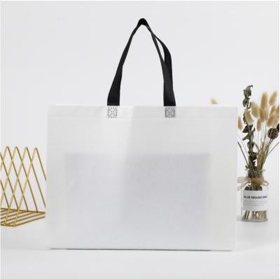 China Factory price pla tote promotional shopping handled non woven fabric carry bag with logos custom printing non woven wine bag for sale