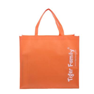 China Custom Logo Shipment Handled Fast And On Time 100gsm Custom Non Woven Packaging Gift Bag for sale