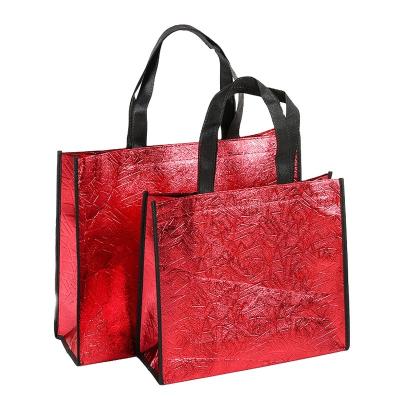 China Custom Logo Handled Women Shopping Bag Large Capacity Travel Storage Eco Friendly Reusable Bags for sale