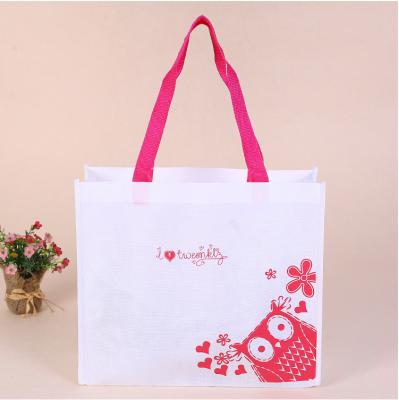 China Eco Friendly Biodegradable Reusable Plastic Shopping Bag Handled With LOGO Custom for sale