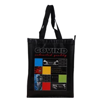 China Ultrasonic Handled PP Slogan PP Laminated Non Woven Bag for sale