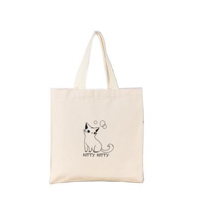 China Pro Service and Quality Handled Logo Printed Environmental Natural Cotton Custom Made Tote Bag for sale