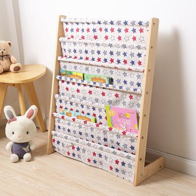 China Foldable Bookshelf Wooden Bookshelf Kids Bookshelf Children's Desk Shelf for sale