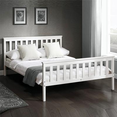 China Quality modern cheap hot popular white kids wooden single bed for kids for sale