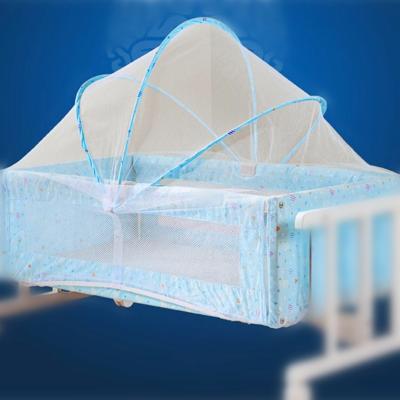 China Mostiquito Net and Wheels Carrier Baby Mobile - Portable Solid Wood Doll Hutch Crib Baby Cribs with Mosquito Net for sale