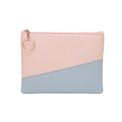 China Waterproof Women Grab Purse Wallets PU Color Fashion Custom Leather Stylish Matching Women Grab Wallet for sale