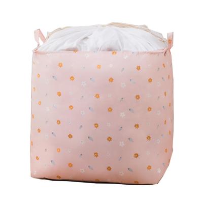 China Casual Storage Bags 75L Baby Care Room Quilt Clothing Storage Bags Large Size Drawstring Toy Storage Bag for sale