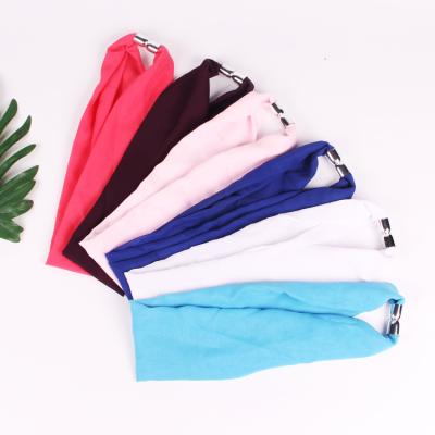 China New Chiffon Collar Style Buckle Dress Magnetic Buckle Scarf Pure Euramerican Fabric Magnetic Color Accessory for sale