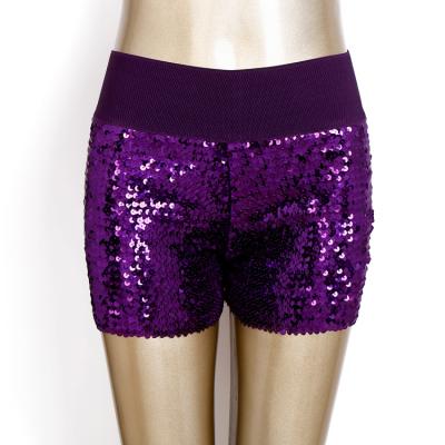 China Hot Pants Factory Sales Sequins Color Mini Shorts Pants Women Sexy Sheer Elastic Tight Bar Stage Table Stage Table Huang Shorts Sexy Clothing for sale