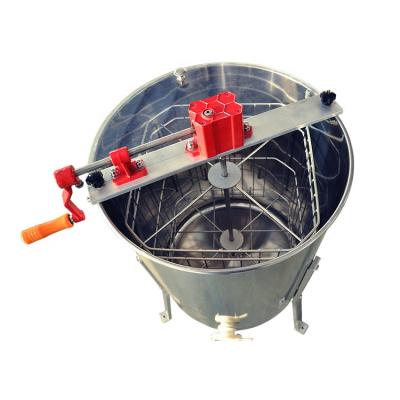 China Customizable Efficient Honey Centrifuge 4 Frames Manual Honey Extractor for sale