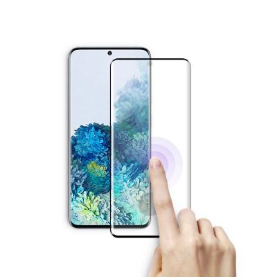 China New Mobile Phone Full Silk Curved Edge 3D Glue Tempered Glass Screen Protector For Samsung Galaxy S22 Ultra S21 S21 Plus for sale